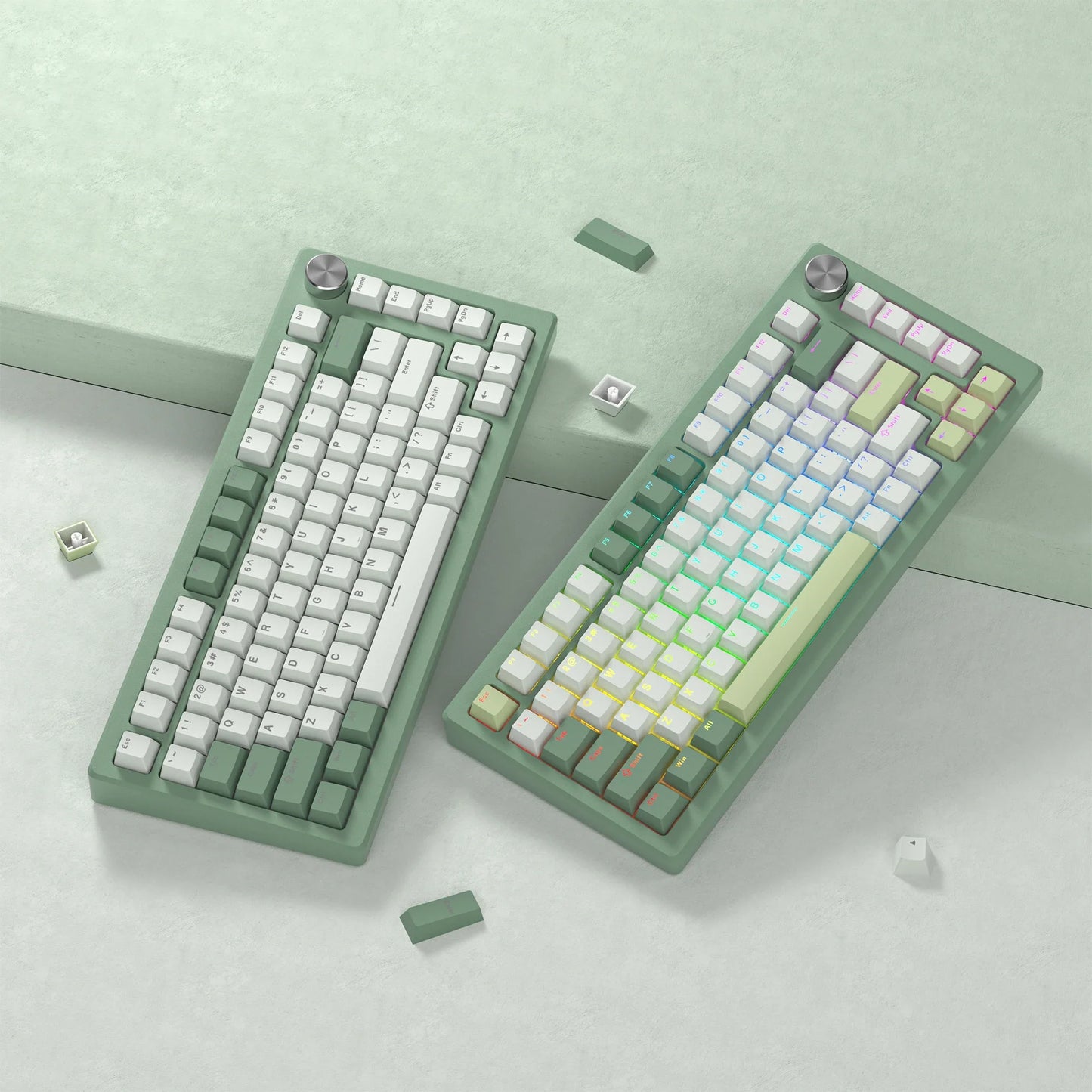 140 Phím Xanh Trắng Keycap PBT RGB Tỏa Sáng Qua Double Shot Keycaps Anh Đào Hồ Sơ Cho MX Công Tắc Cơ Bàn Phím Chơi Game