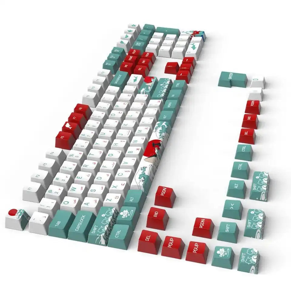 129 Phím Keycaps Tiếng Ả Rập Bộ PBT/ABS Cherry Profile OEM Keycap Gaming Tùy Chỉnh Cá Tính Dễ Thương Cho Switch MX Bàn Phím Cơ